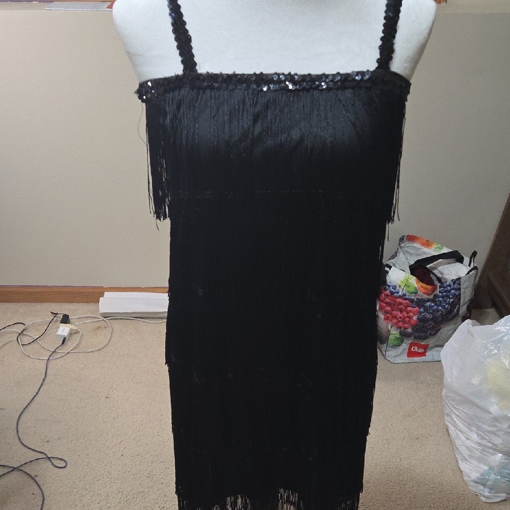 Elegant Black Asymmetrical Dress